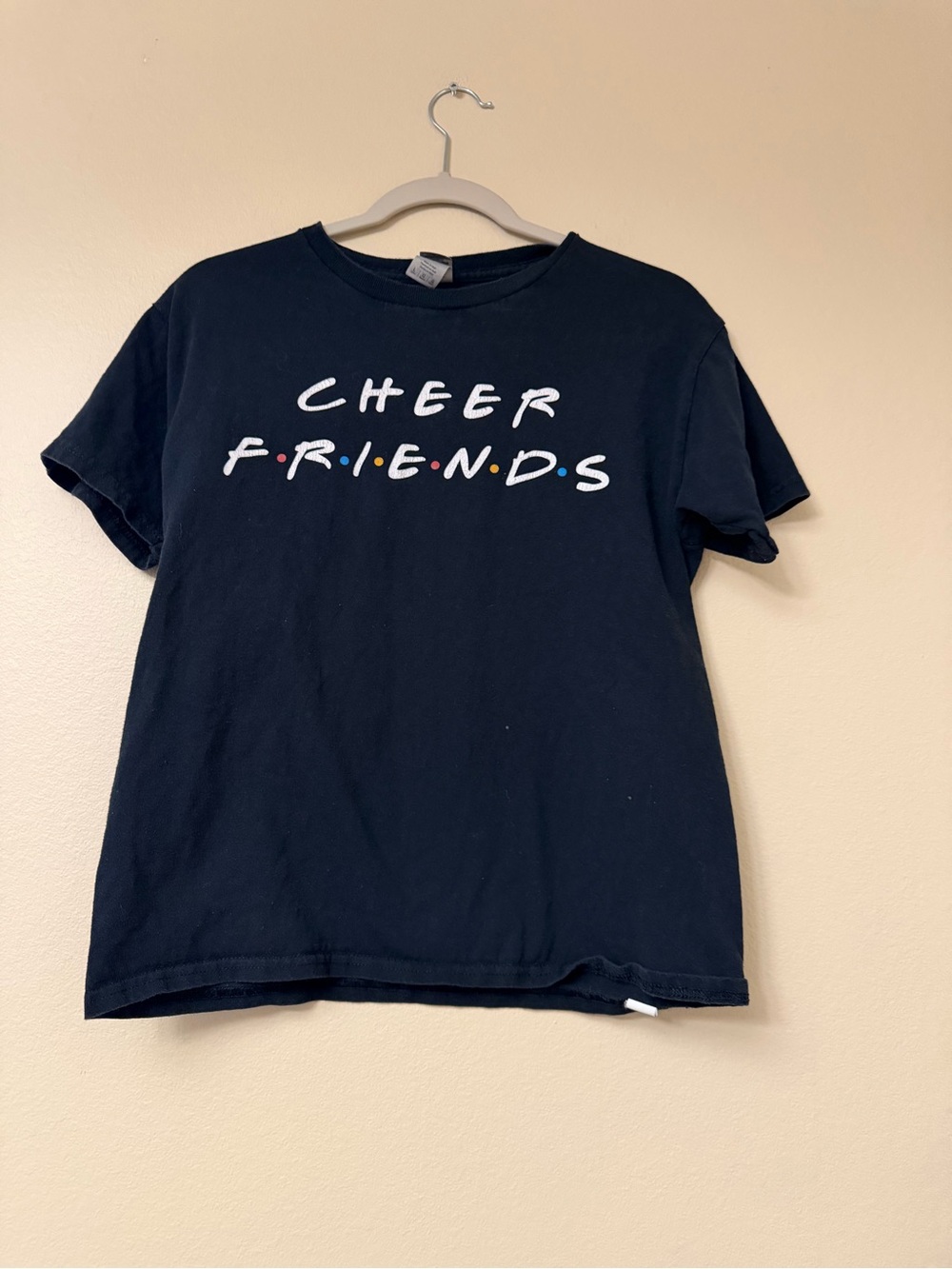 Source Unknown Black "Cheer Friends" Short Sleeve Tee